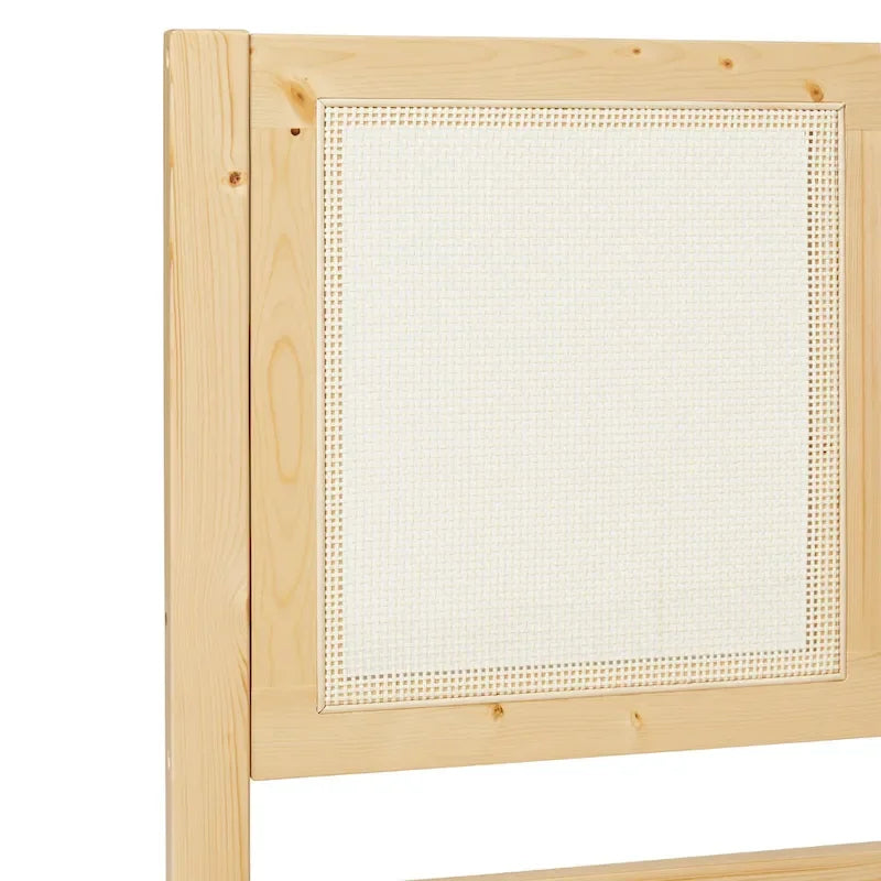 Tête de lit en rotin massif style bohème Middlebrook Designs pour lit king size