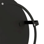 Table basse ronde moderne en bois avec pieds en métal