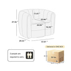 Fauteuil pivotant d'appoint pour salon