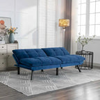 Canapé-lit 2 places moderne rembourré avec dossier et accoudoirs réglables - 70:l