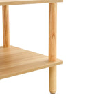 Table basse rectangulaire à deux niveaux pour salon