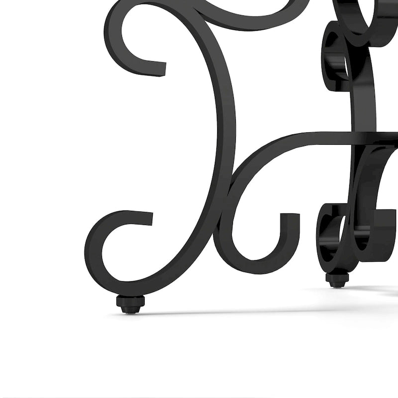 Ensemble de 3 tables basses avec plateau en verre trempé, table d'appoint ronde robuste pour salon