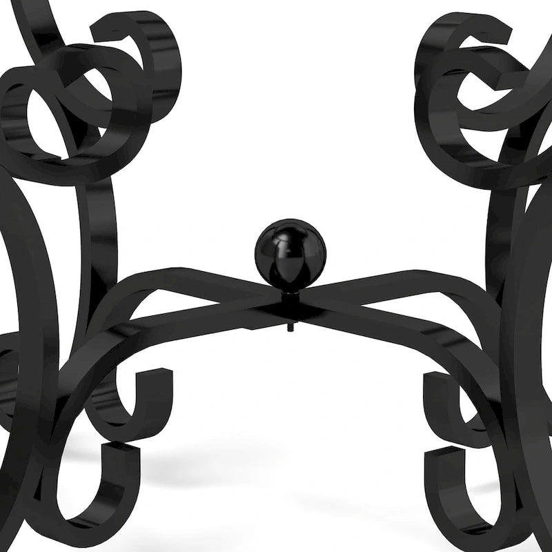 Ensemble de 3 tables basses avec plateau en verre trempé, table d'appoint ronde robuste pour salon