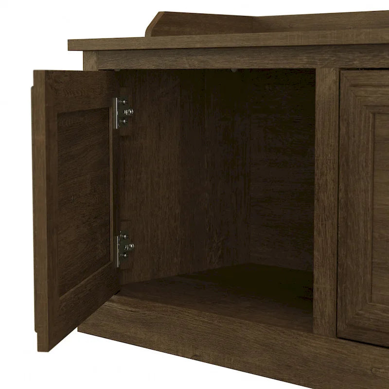Banc d'entrée et étagère murale Woodland 40W de Bush Furniture
