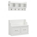Banc d'entrée et étagère murale Woodland 40W de Bush Furniture