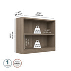 Bibliothèque universelle à 2 étagères de petite taille par Bush Furniture