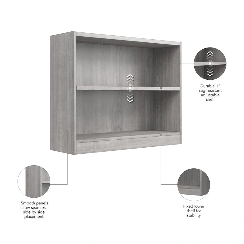 Bibliothèque universelle à 2 étagères de petite taille par Bush Furniture