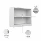 Bibliothèque universelle à 2 étagères de petite taille par Bush Furniture
