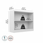 Bibliothèque universelle à 2 étagères de petite taille par Bush Furniture