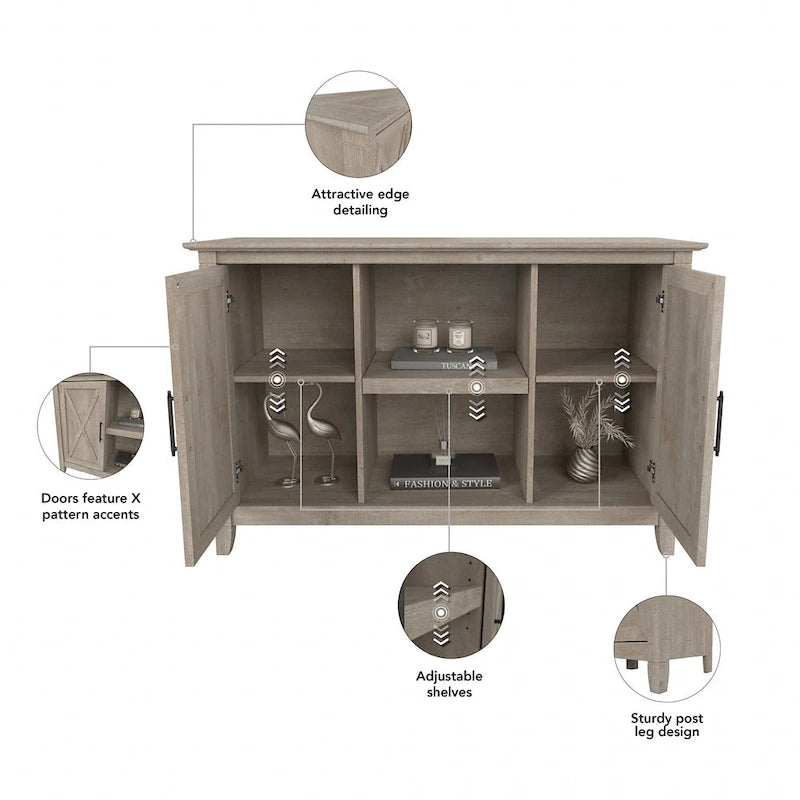 Meuble d'appoint Key West avec portes de Bush Furniture