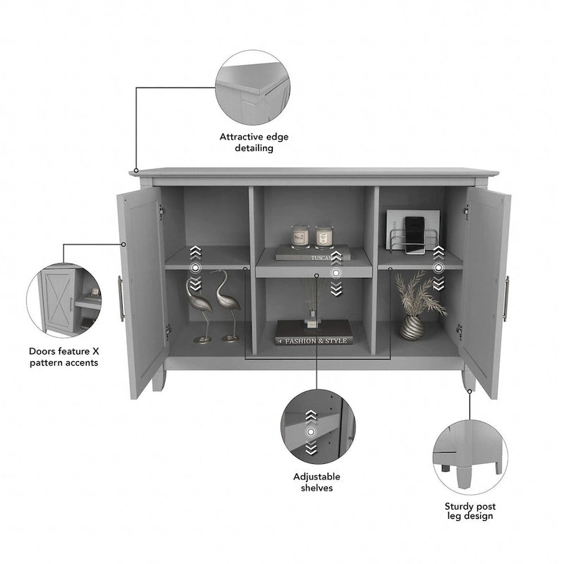Meuble d'appoint Key West avec portes de Bush Furniture
