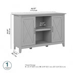 Meuble d'appoint Key West avec portes de Bush Furniture