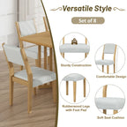 Ensemble de table à manger extensible 9 pièces de style campagnard avec rallonges amovibles