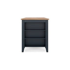 Table de salle à manger haute Gasy, 152 cm (60 pouces), bois de manguier brun bleu foncé