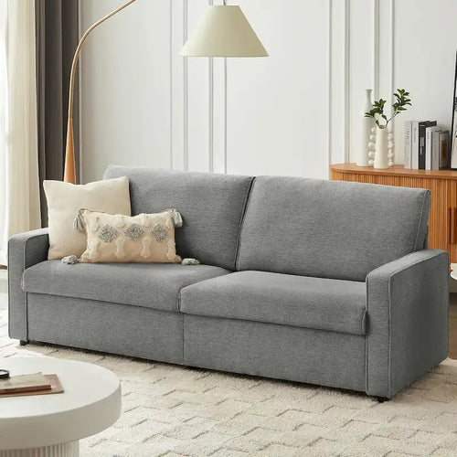 Canapé deux places moderne en lin chenille 80 pour salon