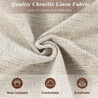 Canapé deux places moderne en lin chenille 80 pour salon