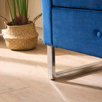 Banc de rangement en velours de 67,91 cm de large avec accoudoirs pour salon, entrée et chambre.