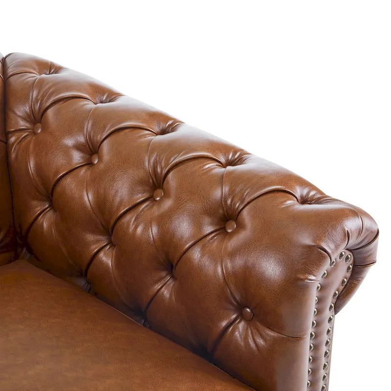Fauteuil club pivotant capitonné Chesterfield Wiers par Christopher Knight Home
