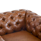 Fauteuil club pivotant capitonné Chesterfield Wiers par Christopher Knight Home