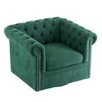 Fauteuil club pivotant capitonné Chesterfield Wiers par Christopher Knight Home