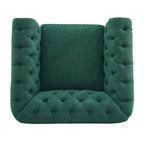 Fauteuil club pivotant capitonné Chesterfield Wiers par Christopher Knight Home