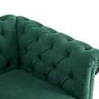 Fauteuil club pivotant capitonné Chesterfield Wiers par Christopher Knight Home