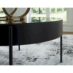 Ensemble de 3 tables d'appoint noires Ardoline de Signature Design by Ashley - 91,4 cm (L) x 91,4 cm (P) x 46,4 cm (H)