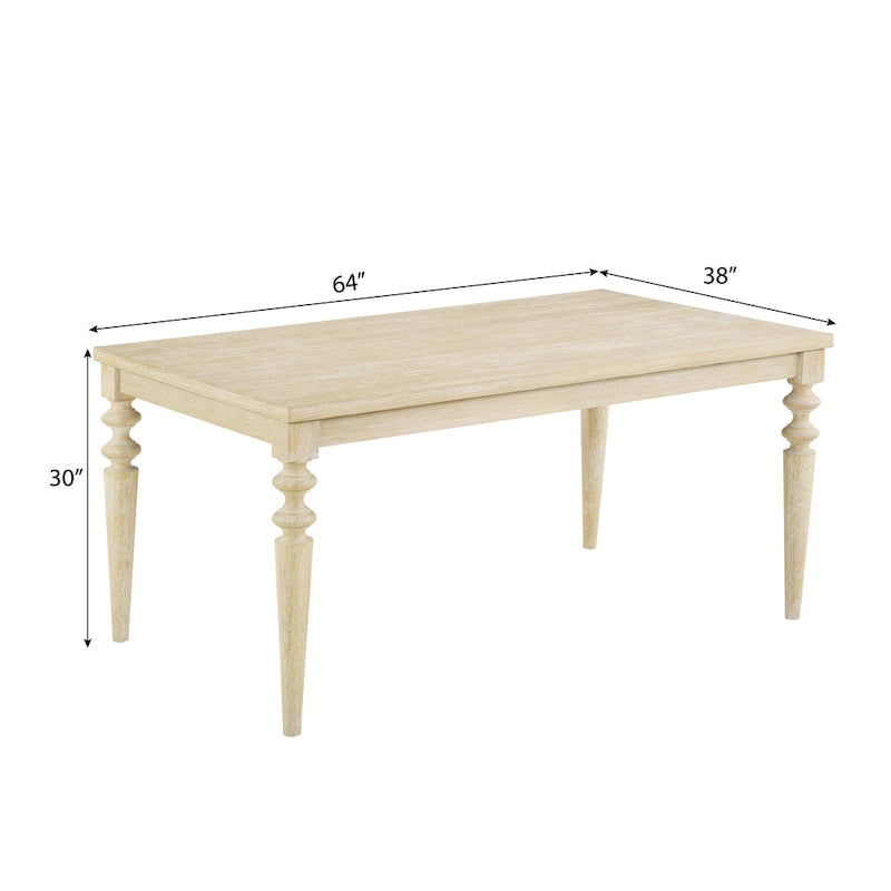 Ensemble table et chaises de salle à manger en bois. Ensemble simple avec chaises capitonnées et pieds tournés pour la cuisine.