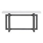 Console contemporaine avec plateau en bois, table d'entrée extra longue pour entrée, couloir, salon, hall d'entrée, passage