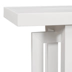 Console contemporaine avec plateau en bois, table d'entrée extra longue pour entrée, couloir, salon, hall d'entrée, passage