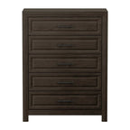 Commode élégante à 5 tiroirs en MDF avec finition imitation bois