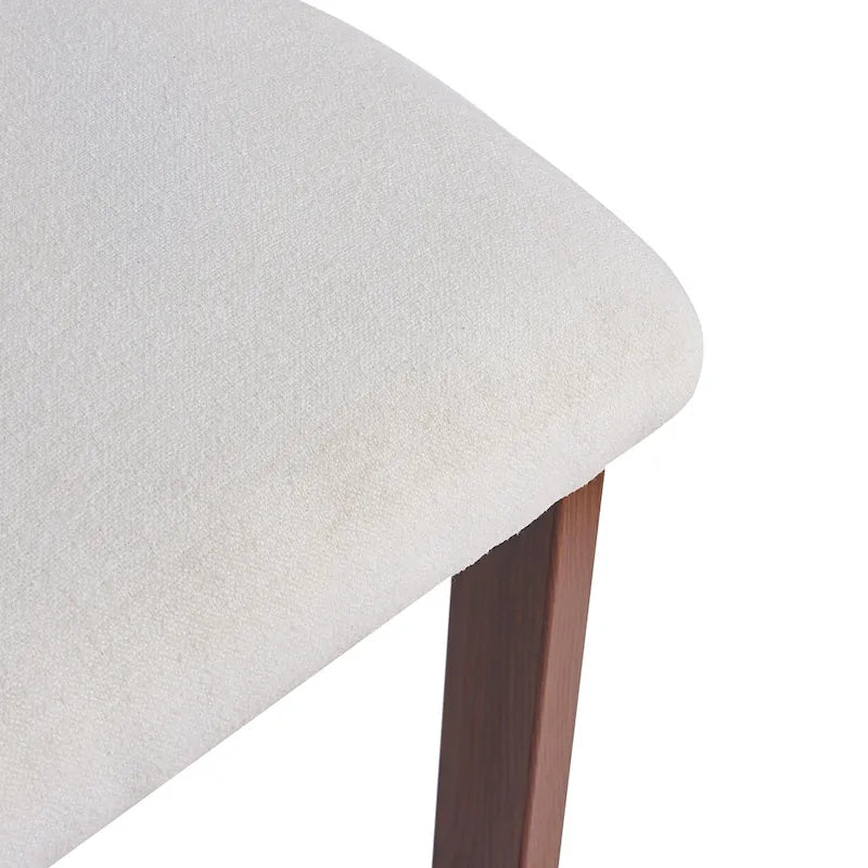 Tabourets de bar ronds rembourrés Roomfitters 26,5, lot de 2, dossier bas, structure en métal noir