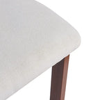 Tabourets de bar ronds rembourrés Roomfitters 26,5, lot de 2, dossier bas, structure en métal noir