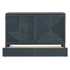 Lit escamotable avec grand tiroir, ports USB et prises électriques