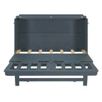 Lit escamotable avec grand tiroir, ports USB et prises électriques