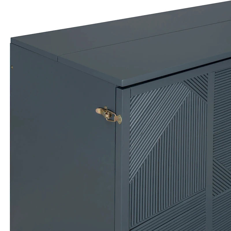 Lit escamotable avec grand tiroir, ports USB et prises électriques