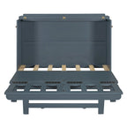 Lit escamotable avec grand tiroir, ports USB et prises électriques