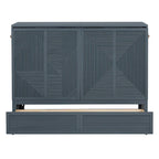 Lit escamotable avec grand tiroir, ports USB et prises électriques