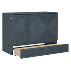 Lit escamotable avec grand tiroir, ports USB et prises électriques