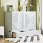 Lit escamotable avec grand tiroir, ports USB et prises électriques