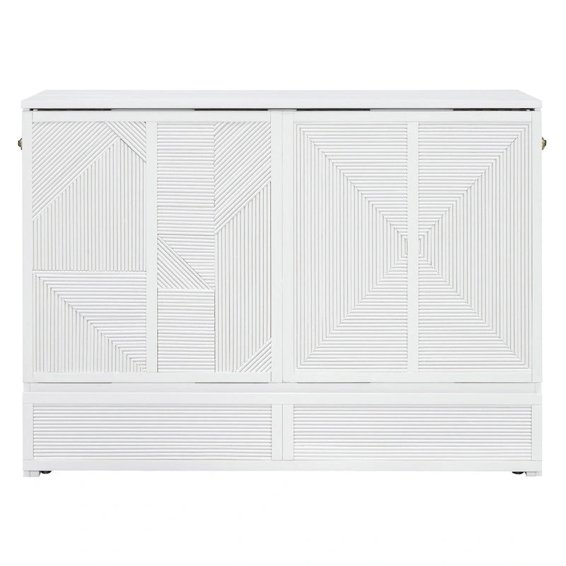 Lit escamotable avec grand tiroir, ports USB et prises électriques