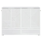 Lit escamotable avec grand tiroir, ports USB et prises électriques