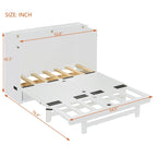 Lit escamotable avec grand tiroir, ports USB et prises électriques