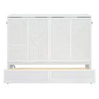 Lit escamotable avec grand tiroir, ports USB et prises électriques