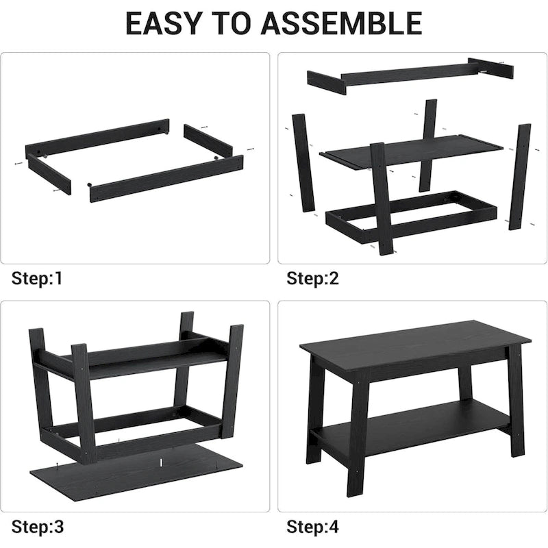 Petite table basse rustique pour salon, cuisine - Non applicable
