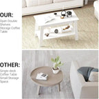 Petite table basse rustique pour salon, cuisine - Non applicable