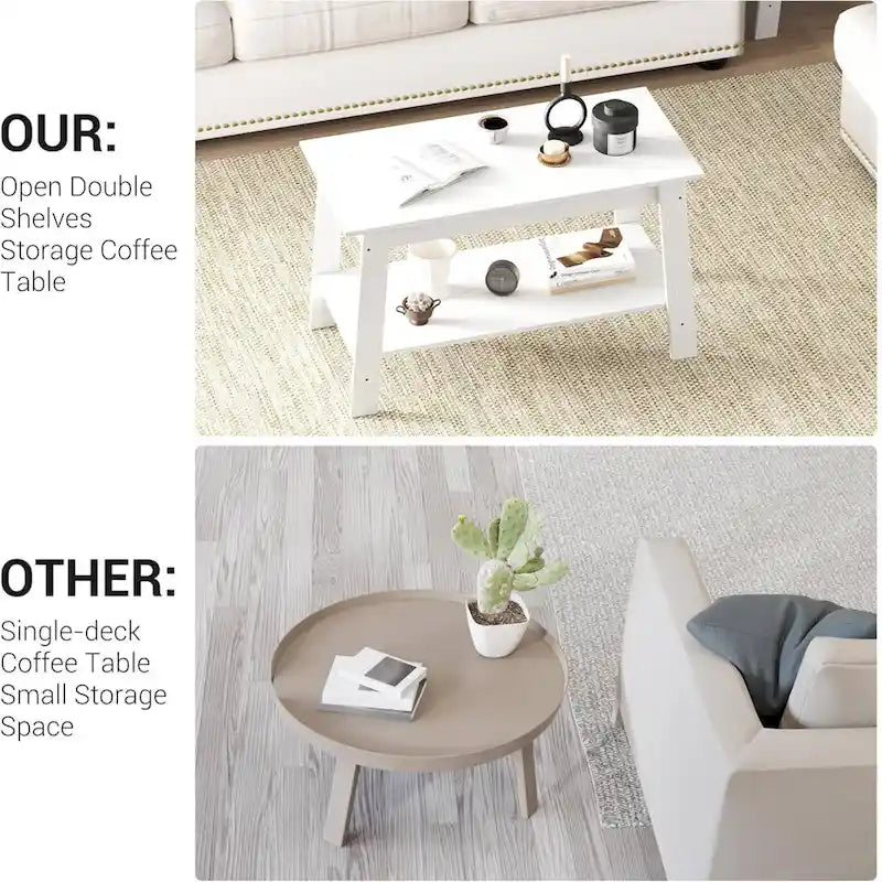 Petite table basse rustique pour salon, cuisine - Non applicable