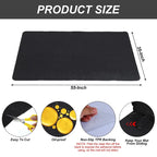 Tapis de protection pour chaise de bureau 55 pouces x 35 pouces pour planchers de bois franc