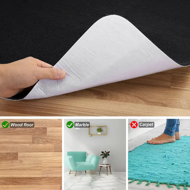 Tapis de protection pour chaise de bureau 55 pouces x 35 pouces pour planchers de bois franc