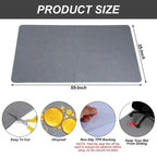 Tapis de protection pour chaise de bureau 55 pouces x 35 pouces pour planchers de bois franc